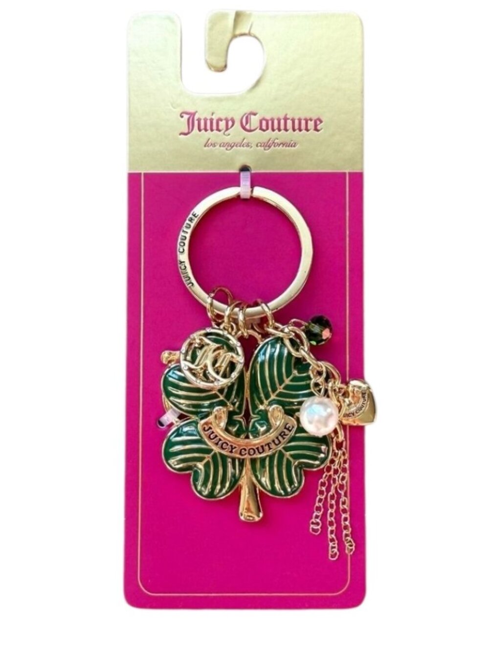 Juicy Couture 4 Leaf Clover Key Chain